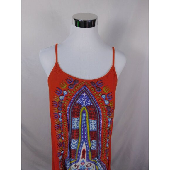 World Market S/M Boho Tribal Sleeveless Dress Rayon - Picture 8 of 14